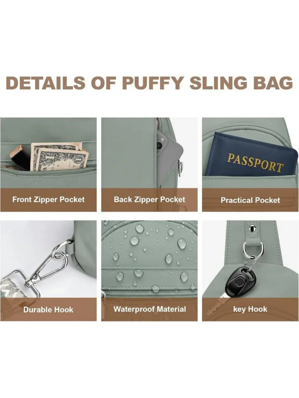 Stylish Anti-Theft RFID Sling Bag for Women - Perfect Crossbody Travel Purse